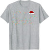 Xmas Lighting Polar Bear Christmas Gifts Polar Bear Xmas Lighting Santa Hat Polar Bear Christmas T-Shirt - Heather Grey