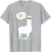 Funny & Cute Llama Gifts by OMG Sup No Drama Llama Alpaca T-Shirt - Heather Grey