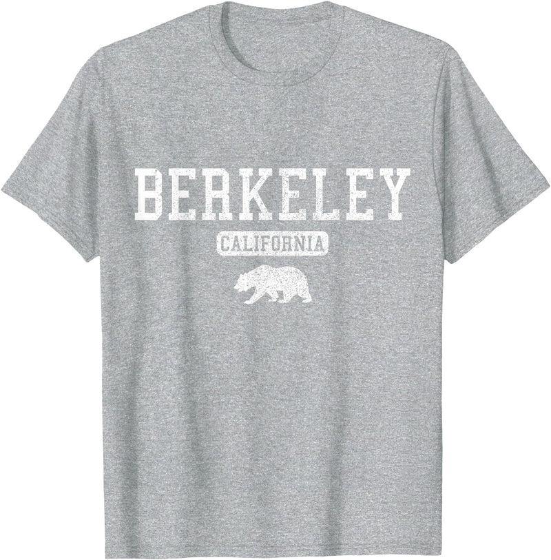 Berkeley California - Apparel & Gifts Berkeley California Bear Pride Vintage T-Shirt - Heather Grey
