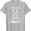 Rabbit Cuddle Bunny T-Shirt in Heather Grey