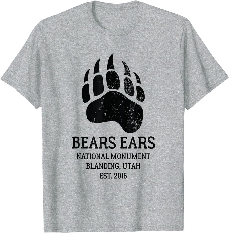 National Park Gifts Bears Ears National Monument Blanding Utah T-Shirt - Heather Grey