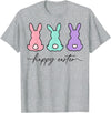 Happy Easter Bunny Rabbit Egg Hunt for Men, Women and Kids T-Shirt in Heather Grey
