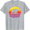 Bear Accessories & Clothing Gifts Women Men Kids Bear Retro Style Vintage T-Shirt - Heather Grey