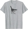 Birding Ornithologist Birds Wren Bird T-Shirt - Heather Grey