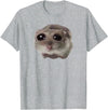Sad Hamster Meme T-Shirt - Heather Grey