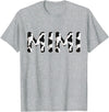 Cow Pattern Print Family Matching Birthday Shirts Cow Mimi Birthday Family Matching Mothers Day Boy Girl Farm T-Shirt -