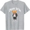 Bahaa's Tee Born To Be Different, Cool Teddy Bear Quotes Graphic Designs T-Shirt - Heather Grey