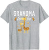 Giraffe Baby Shower Party Ideas For Grandma To Be Grandma To Be Giraffe Baby Shower Cute T-Shirt - Heather Grey