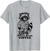 I'm scary before coffee raccoon halloween apparel I'm Scary Before Coffee T-Shirt - Heather Grey
