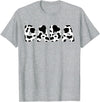 Family Matching Gifts Cow Dada Cow Print Cow Pattern Father's Day T-Shirt - Heather Grey