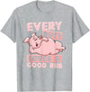 BCC BBQ Shirts & Barbecue Grill Master Gifts BBQ Pig Grill Shirt Chef Barbecue Pulled Pork Steak BBQ T-Shirt - Heather Grey