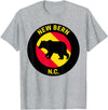 Front Street Merch Co New Bern North Carolina Bear T-Shirt - Heather Grey
