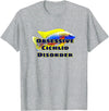 World Support Tees Obessive Cichlid Disorder African Cichlid Fish OCD Gift T-Shirt - Heather Grey