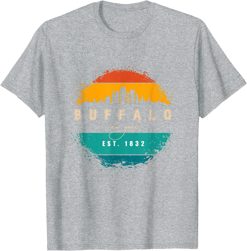 BASBO City of Buffalo New York T-Shirt - Heather Grey