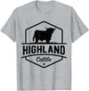 Farm Highland Cow Men Cattle Clothing Agriculture Scottish Highland Cow for Cattle Farmers T-Shirt - Heather Grey