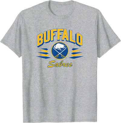 Cow Buffalo Sabres Retro Diamond Gray Nhl Officially T-Shirt