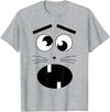 Jasper Rabbit Halloween Costume Funny Boo JEE Boojee Meme T-Shirt in Heather Grey