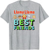 Llama Llama Netflix Best Friends Tee Shirt T-Shirt - Heather Grey