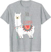No Prob llama Shirt, No Problama Funny Lama Tee Lamaste T-Shirt - Heather Grey