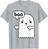 Ghost of disapproval Shirts Gifts Funny Thumbs Down Ghost Screaming Boo Disapproval T-Shirt - Heather Grey
