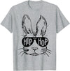 Hippity Rabbit Funny Hip Hop Bunny with Sunglasses Easter T-Shirt in Heather Grey