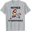 Mom Shirts Mother of Nightmares Graphic T-Shirt - Heather Grey