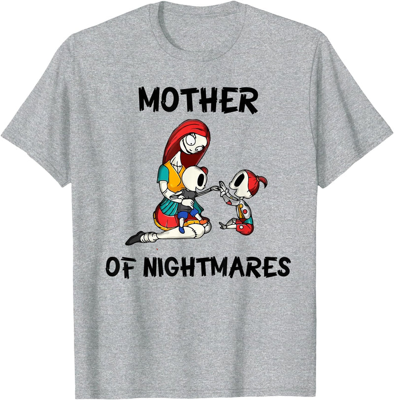Mom Shirts Mother of Nightmares Graphic T-Shirt - Heather Grey