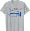 Super Tuna Tees Super Tuna funny tee T-Shirt - Heather Grey