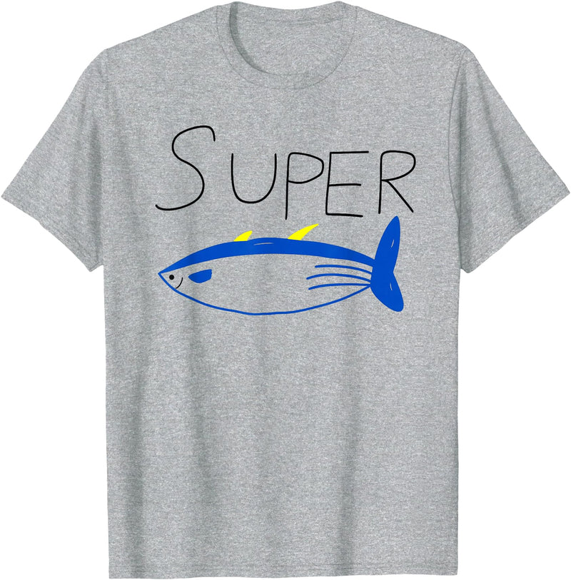Super Tuna Tees Super Tuna funny tee T-Shirt - Heather Grey