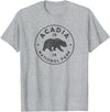 Vintage Acadia National Park Souvenir Shirts Vintage Acadia National Park Maine Bear Mens Womens Souvenir T-Shirt - Heather Grey