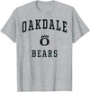 Official High School Fan Gear Oakdale High School Bears T-Shirt - Heather Grey
