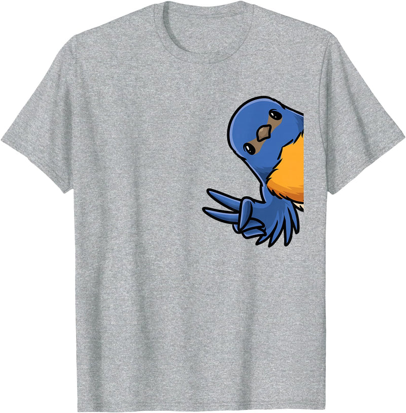 Thabluebirdluveve Bluebird Bird T-Shirt - Heather Grey