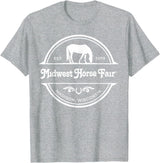 Midwest Horse Fair Est. 1979(w)- T-Shirt - Heather Grey