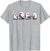 Funny Scientist Halloween Costume Chemist Gifts Cute Halloween Science Chemistry Ghost Laboratory Teacher T-Shirt - Heather