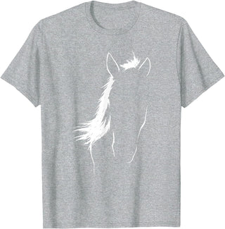 Horseback Enthusiasts Race Horse Equestrian Rider Horse Art Equestrian Horse Lover Rider Horseback Derby Horse T-Shirt - Heather Grey