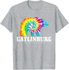Gatlinburg Tennessee - Bear Tie Dye Gatlinburg Tennessee Bear Tie Dye Vintage Retro T-Shirt - Heather Grey