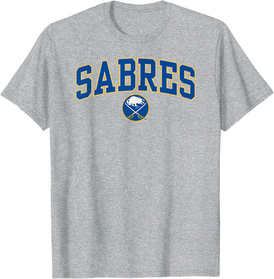Cow Buffalo Sabres Arch Over Gray Nhl Officially T-Shirt