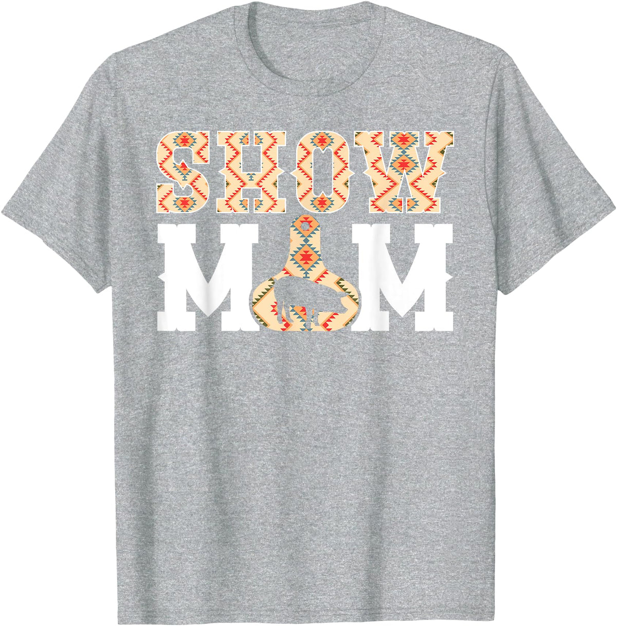 Pig Show Mom For Mother's Day Pig Show Mom Pig Show Mama Pig Show Mother T-Shirt - Heather Grey