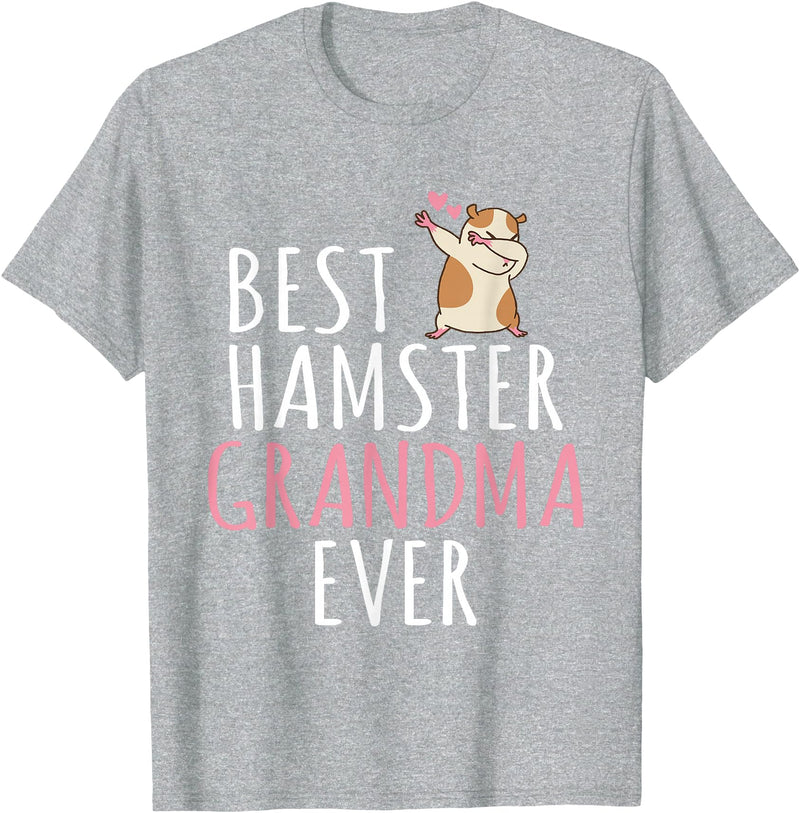 Best Hamster Grandma ever Cute Hamster Lover T-Shirt - Heather Grey