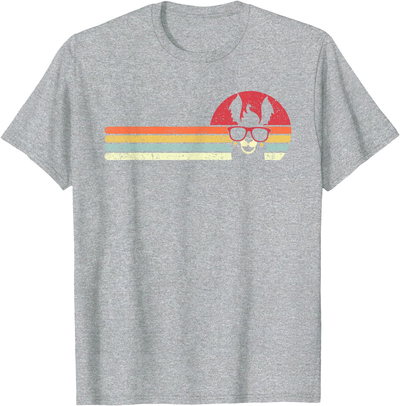 Pack A Punch Llama, Retro Style Alpaca T-Shirt - Heather Grey