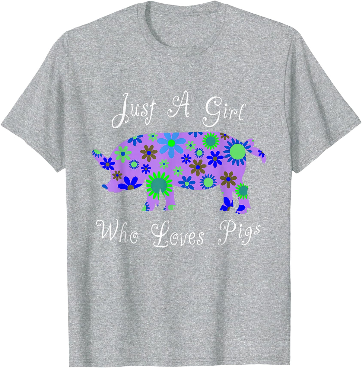 Cartba Pig Co. Pig Lover Cute T-Shirt - Heather Grey