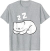 Arctic Polar Bear Tees And Gifts Ice Bear Sleeping Tired Arctic Polar Bear T-Shirt - Heather Grey