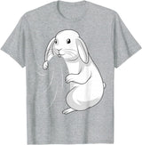 Rabbit Lovers Rabbit T-Shirt in Heather Grey