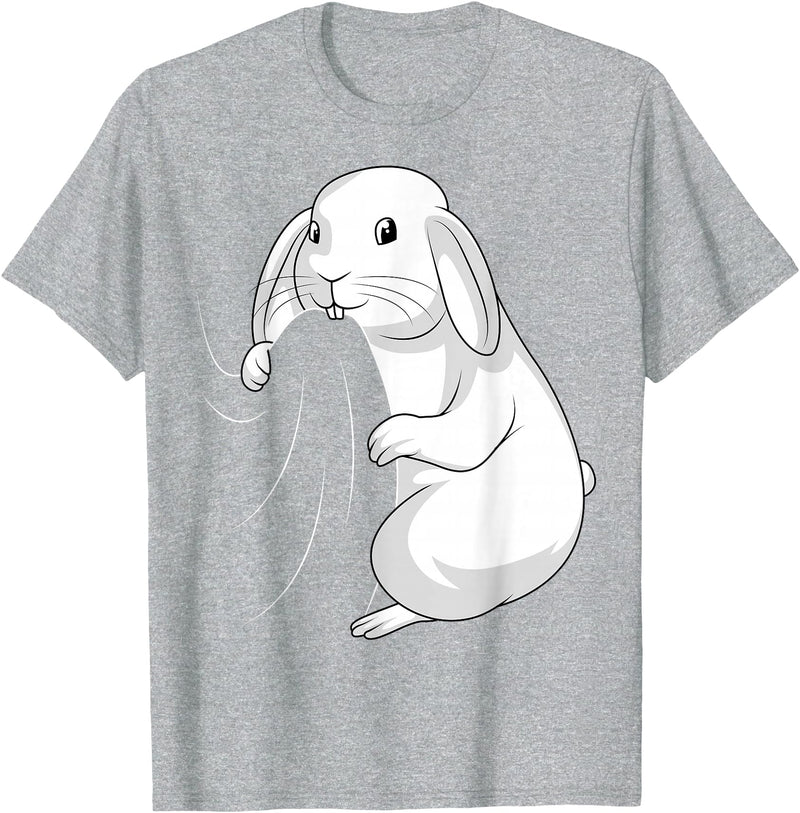 Rabbit Lovers Rabbit T-Shirt in Heather Grey