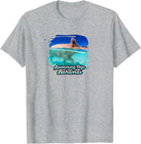 Swimming Pigs of Bahama Beach Swimming Pigs - Bahamas T-Shirt - Heather Grey