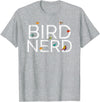 EpicWear Bird Nerd Bird Watcher Watching tshirt T-Shirt - Heather Grey