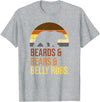 Beards Bears Belly Rubs Funny LGBTQ+ Quote T-Shirt - Heather Grey