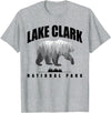 Lake Clark National Park Souvenir Tee Lake Clark National Park Bear US Parks Souvenir T-Shirt - Heather Grey