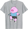Snabdesign84 Pig Soccer player Soccer Sports T-Shirt - Heather Grey