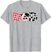 Funny Cow Mom And Dad Birthday Family Tees Dad of The Birthday for Boy Cow Farm 1st Birthday Cow Daddy T-Shirt - Heather Grey